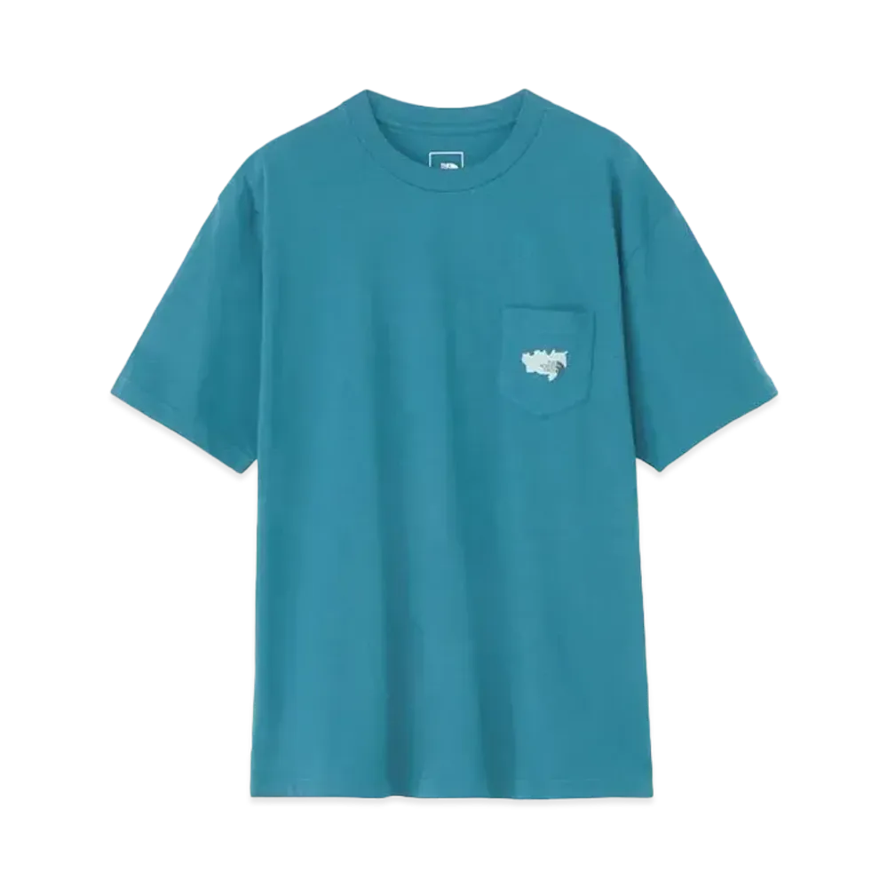 The North Face Short Sleeve Prospector One Grain Tee (Men's) "Blue Moss"
