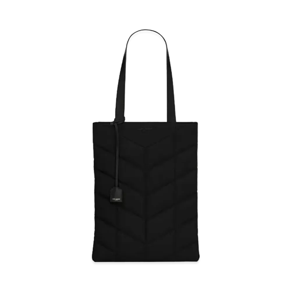 Saint Laurent Puffer Tote Bag In Econyl And Pegaso Xl "Black"