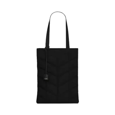 Saint Laurent Puffer Tote Bag In Econyl And Pegaso Xl "Black"