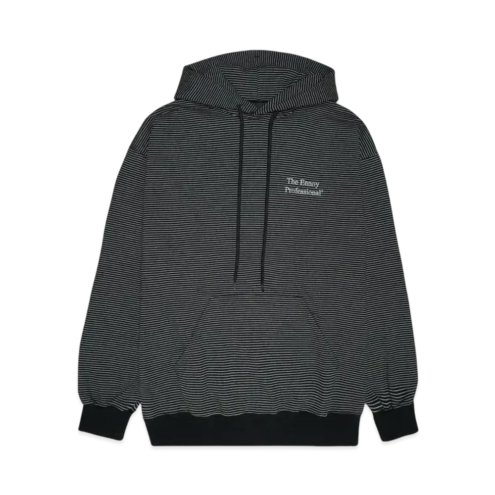 ENNOY Border Hoodie Sweat "Black×White"