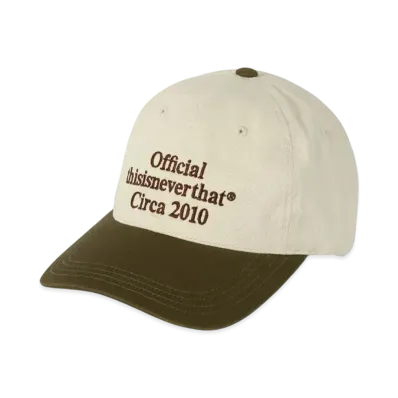 thisisneverthat Times Cap "Beige/Brown"