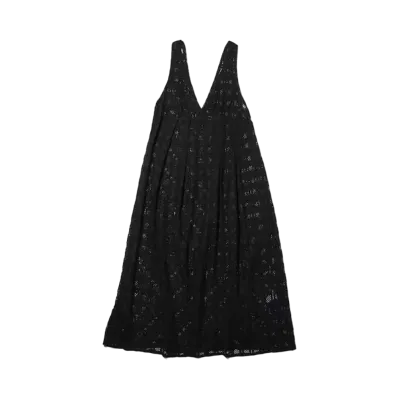 atmos pink Lace Maxi Dress "Black"