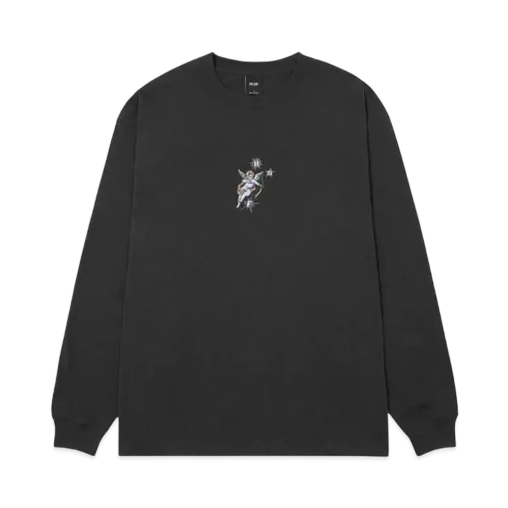 HUF Cupid LS Washed Tee "Washed Black"