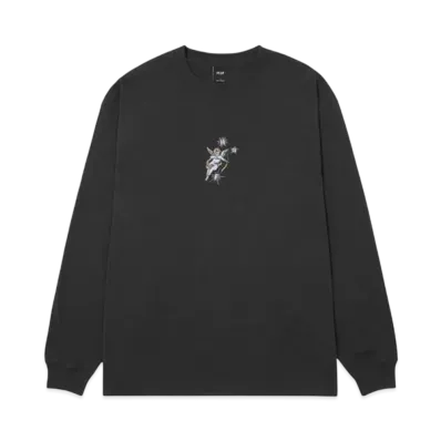 HUF Cupid LS Washed Tee "Washed Black"