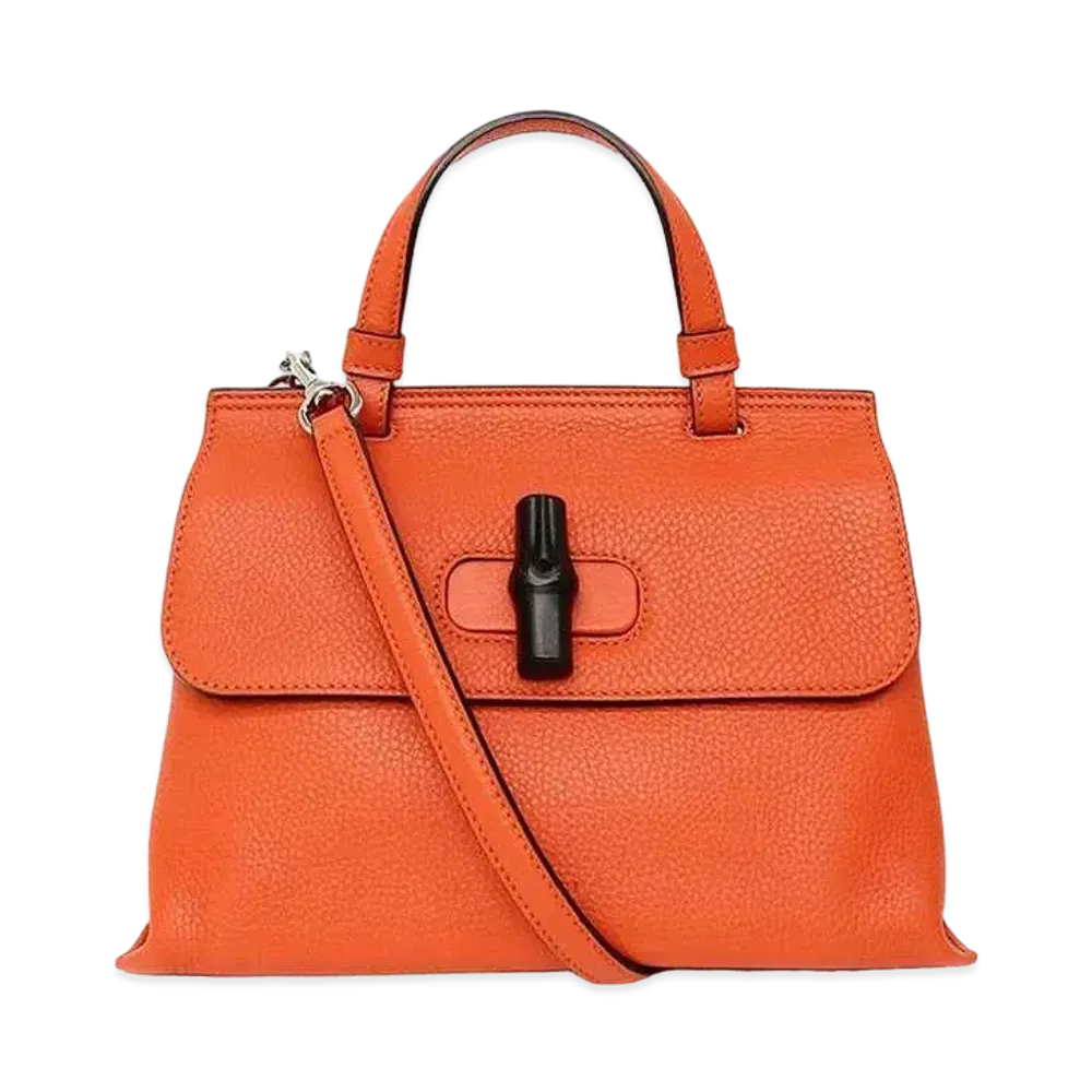 GUCCI Bamboo Daily Top Handle "Orange"