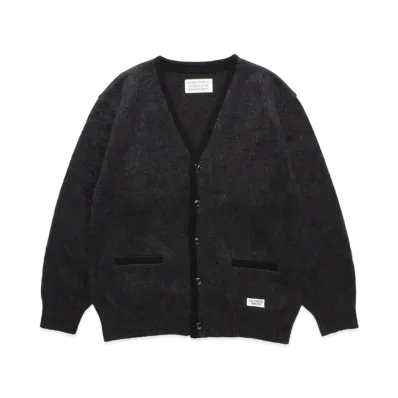 WACKO MARIA Marble Mohair Knit Cardigan "Charcoal"