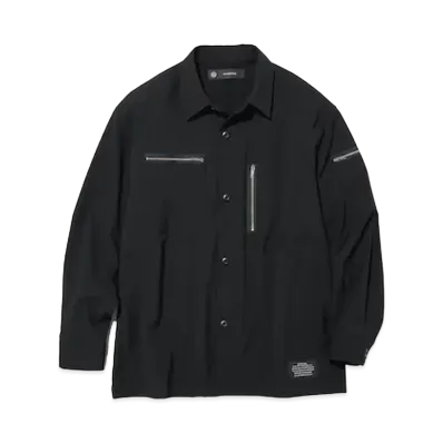 GU x UNDERCOVER Zip Pocket Shirt "Black"