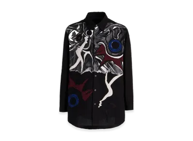 Ground Y x Taro Okamoto Mixed-Media Composition Shirts ”I Am in the Sky” "Black"
