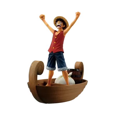 BANDAI "Ichiban Kuji" -One Piece MONKEY.D.LUFFY – Memories of Adventure and Voyage to the Future- C Prize Monkey D. Luffy “I'm Gonna Be King of the Pirates!!!!” Revible Moment