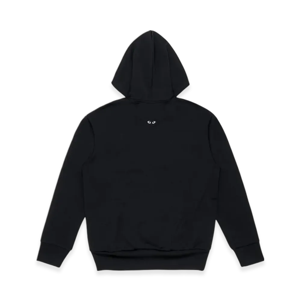 PLAY COMME des GARCONS Unisex Back Printed Zip-Up Hoodie "Black"