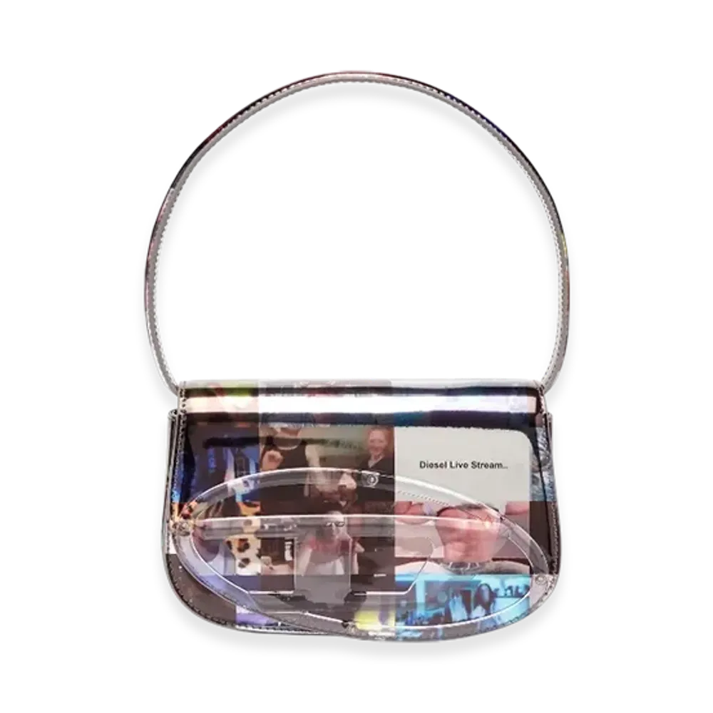 Diesel 1Dr 1Dr-Iconic Shoulder Bag With Livestream Print "Multicolor"