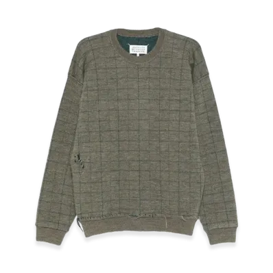 Maison Margiela Sweatshirt With Worn Effect "Green"