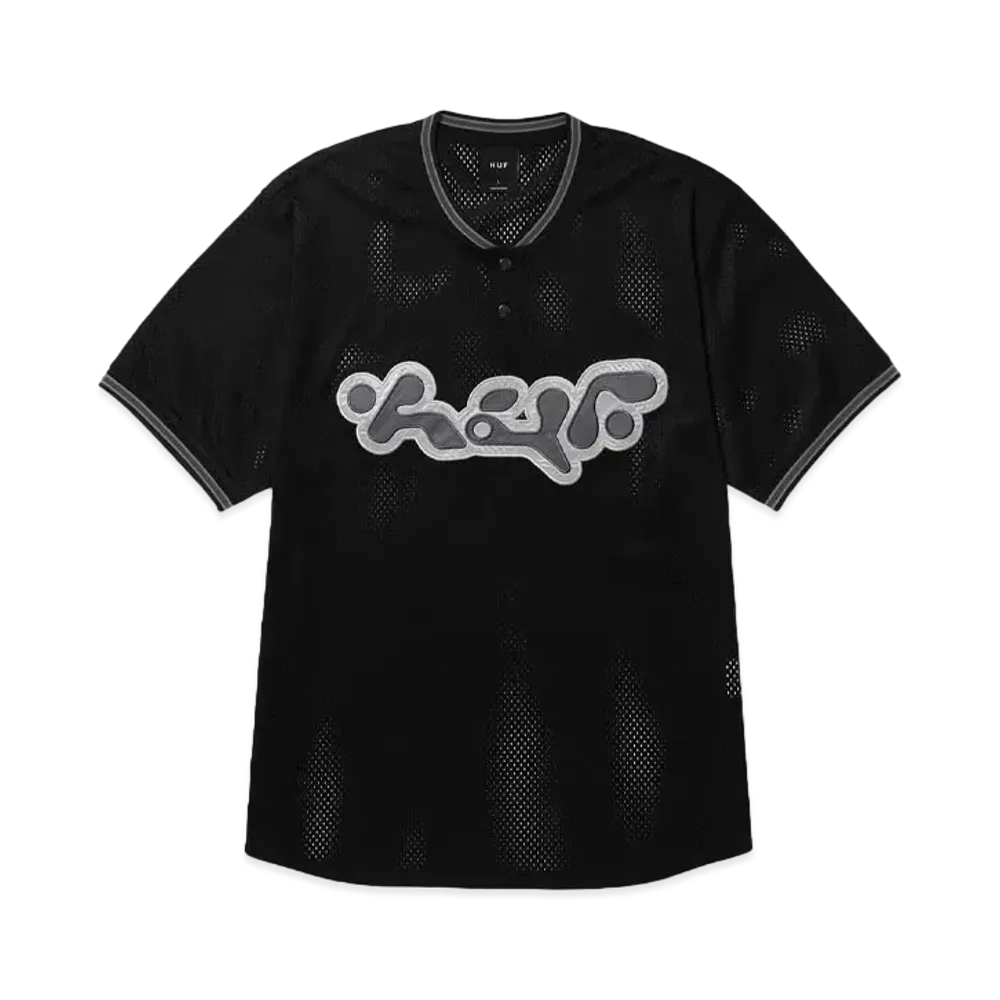 HUF Half Time Henlry Jersey "Black"