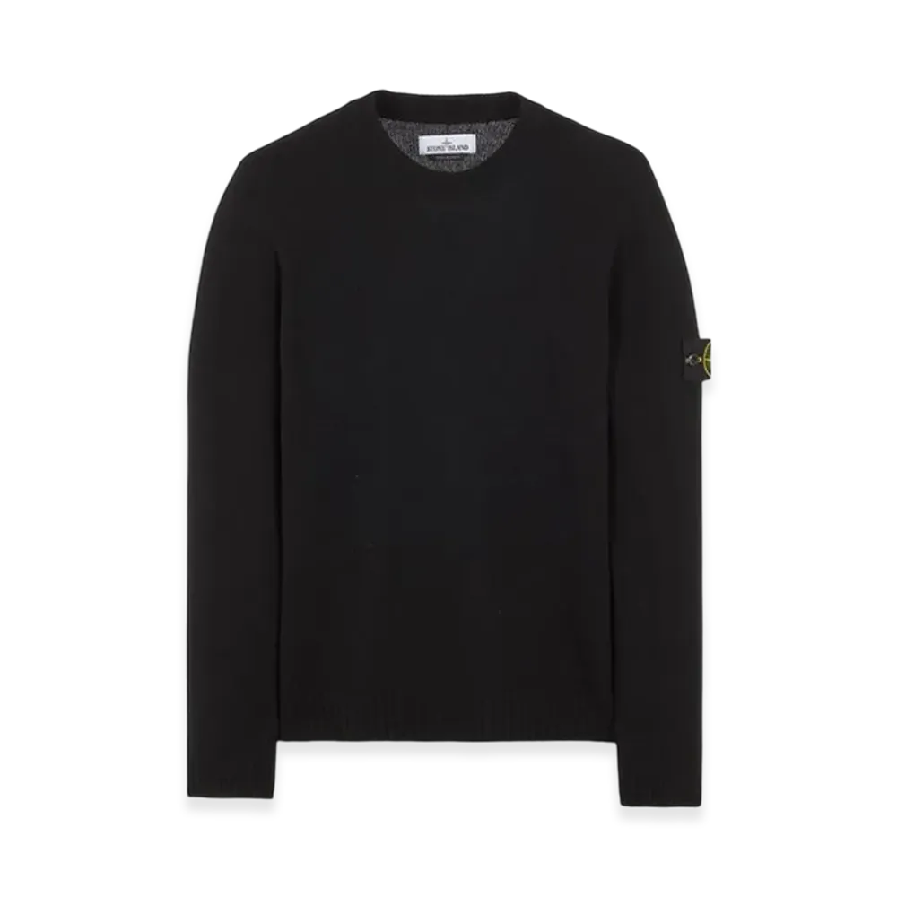 Stone Island 524A3 Lambswool Crewneck Knit - 22FW "Black"