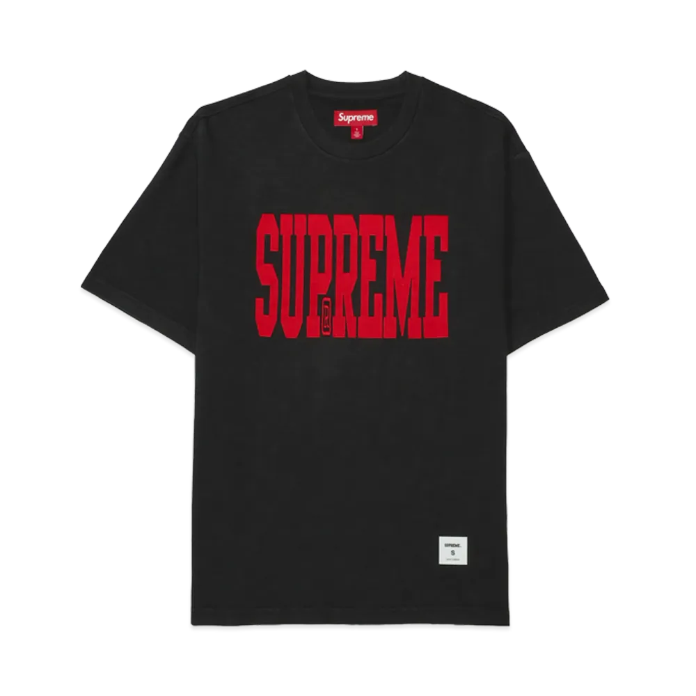Supreme Stretch Appliqué S/S Top "Black"