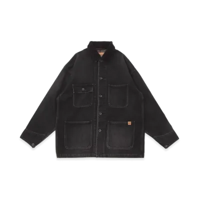 STARBUCKS STAND x BEAMS Denim Coverall "Black"