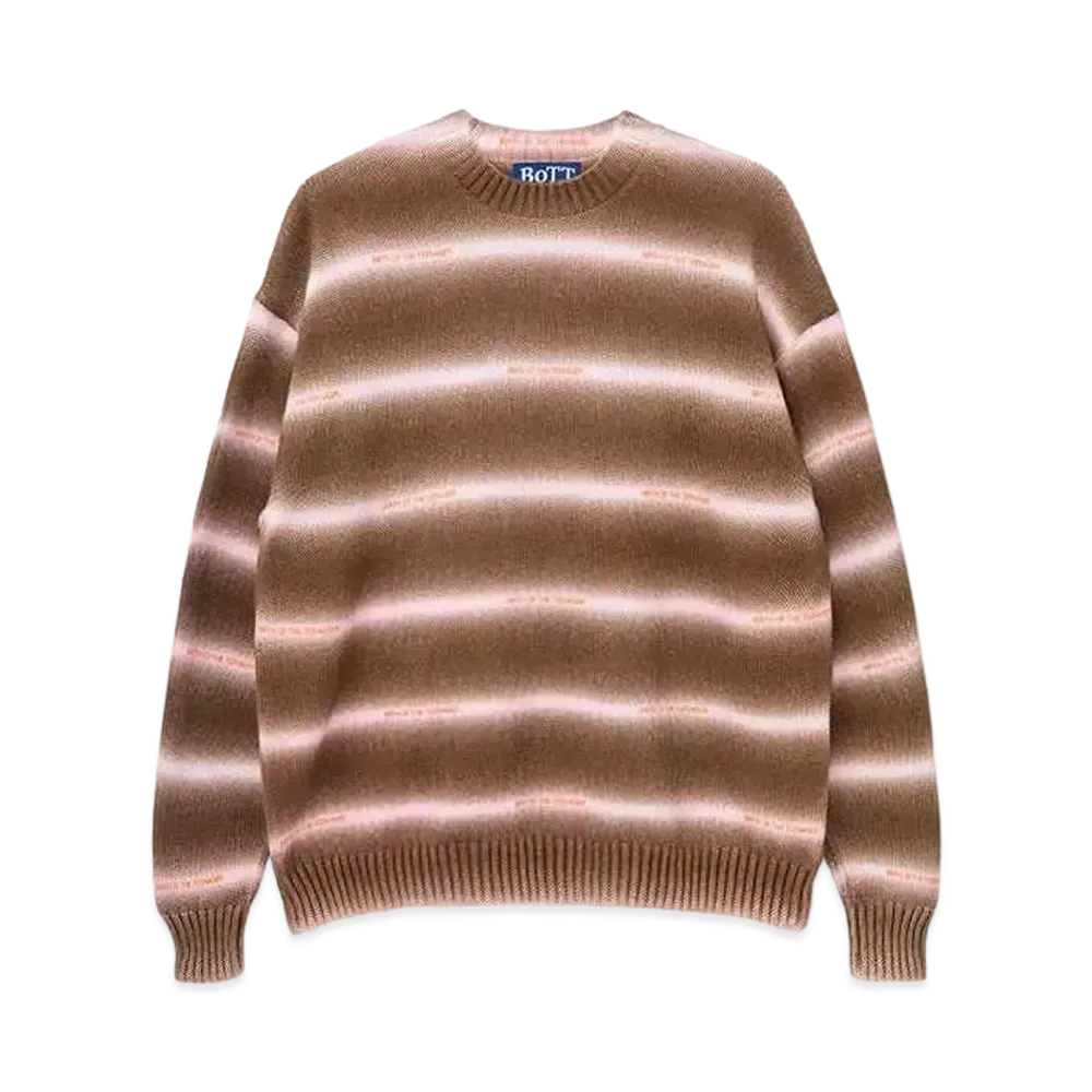 BoTT Gradation Cotton Sweater "Brown"