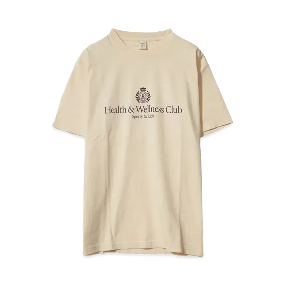 Sporty&Rich H&W Crest T-Shirt "CREAM"
