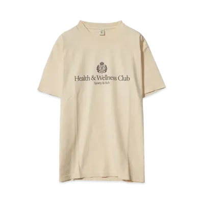 Sporty&Rich H&W Crest T-Shirt "CREAM"