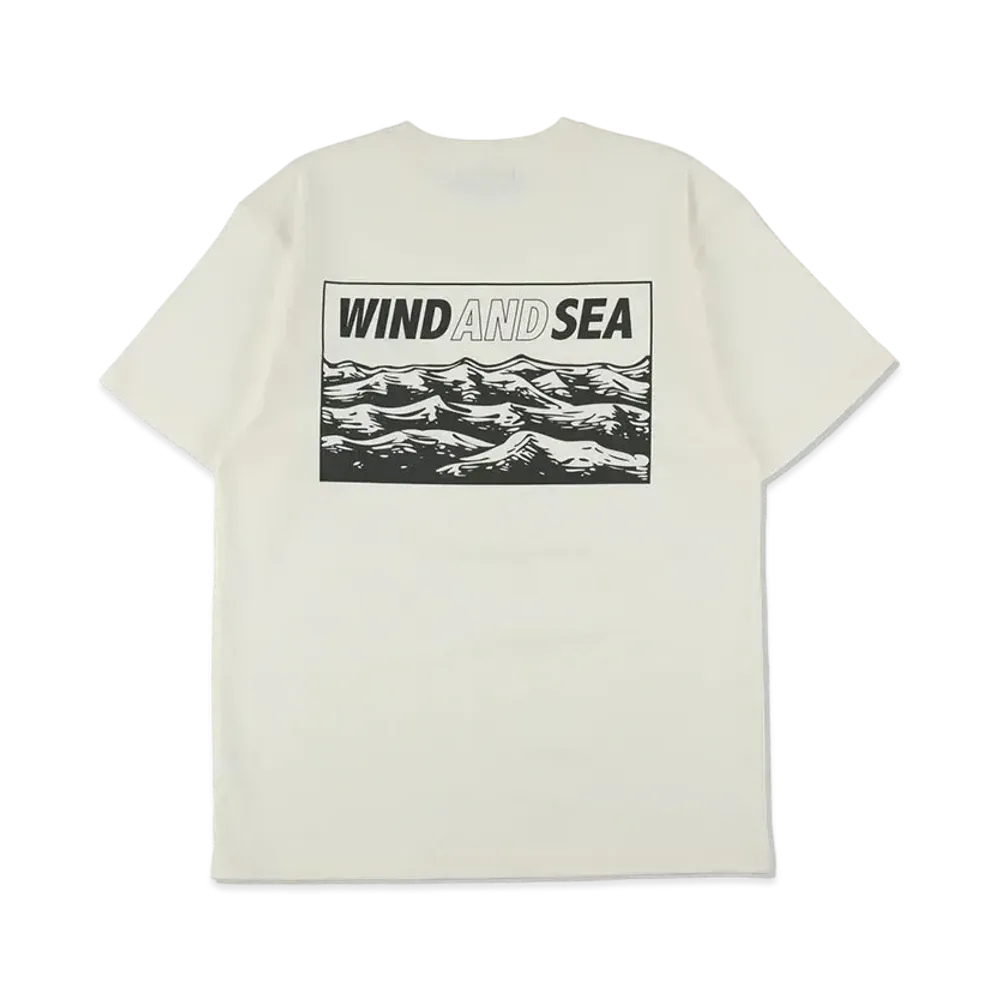 WIND AND SEA Wave Print Tee "Natural"