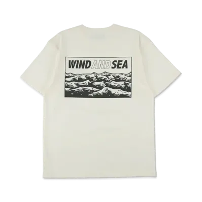 WIND AND SEA Wave Print Tee "Natural"