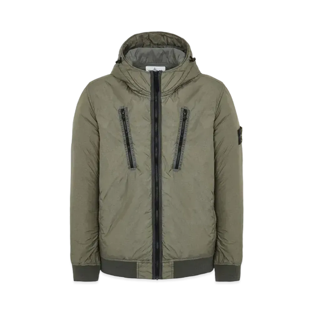 Stone Island 42223 GARMENT DYED CRINKLE REPS NY CON WITH PRIMALOFT-TC "Sage Green"