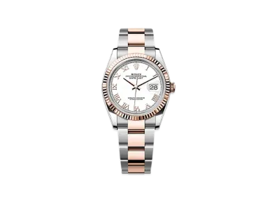 ROLEX Datejust 36 Oystersteel & Everose Gold "White"