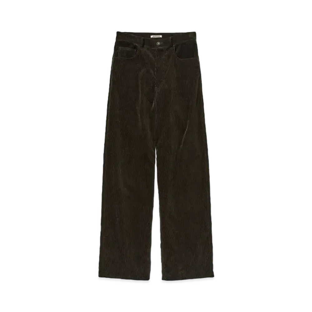 AURALEE Finx Corduroy Pants "Dark Brown"