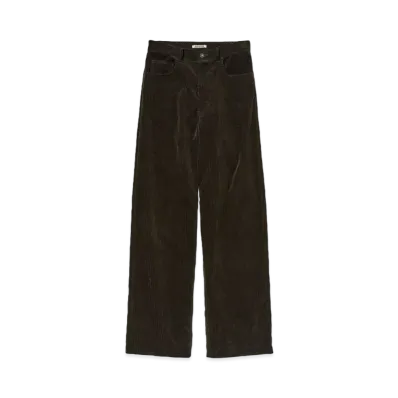 AURALEE Finx Corduroy Pants "Dark Brown"