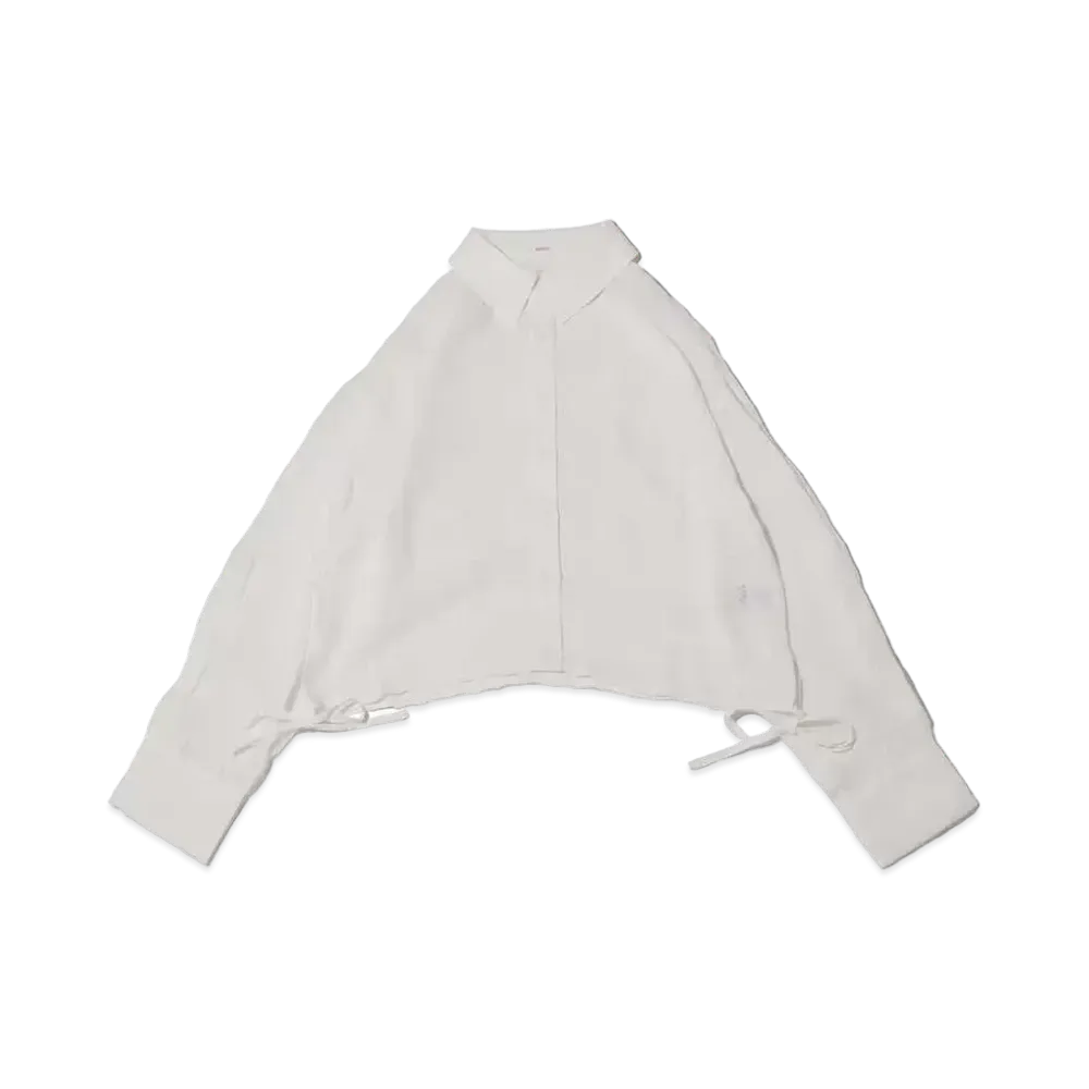 atmos pink Sheer Check Shirt "White"
