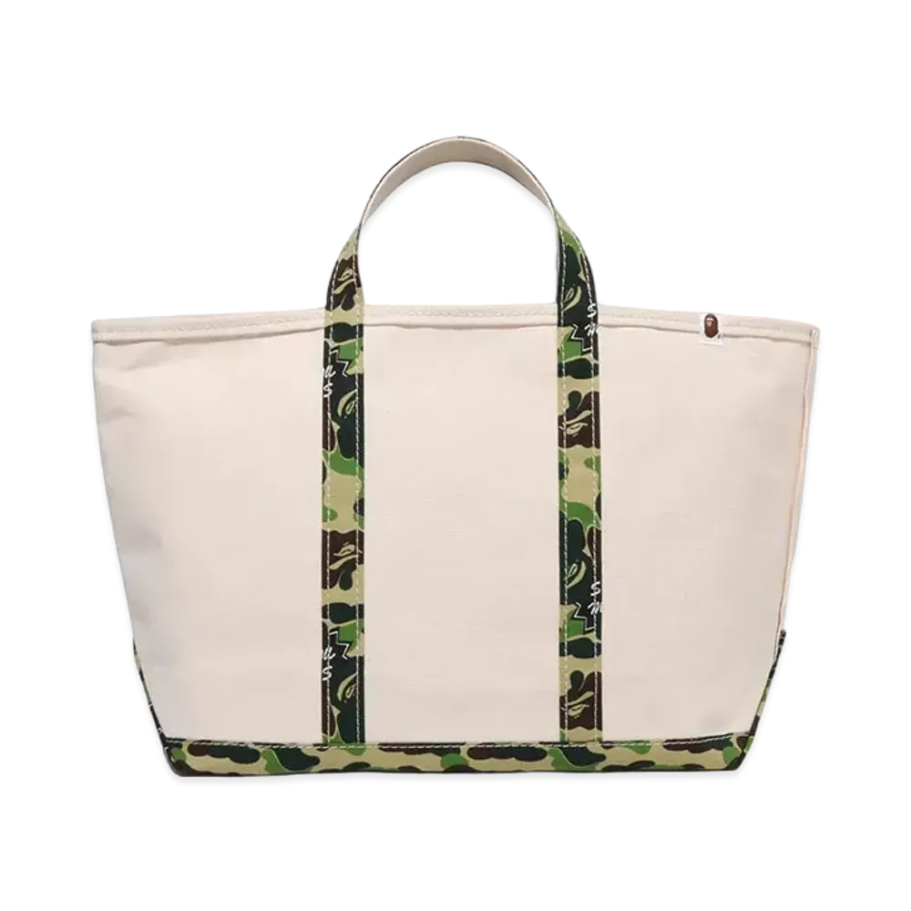 SAINT Mxxxxxx x A BATHING APE Tote Bag L "Ivory"