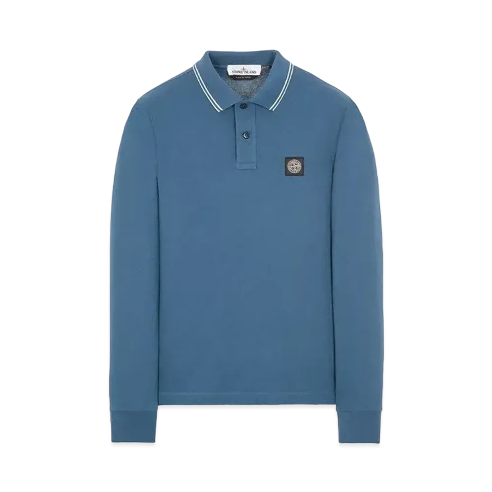 Stone Island 2SS18 STRETCH COTTON PIQUE_SLIM FIT "Teal"