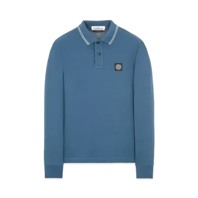 Stone Island 2SS18 STRETCH COTTON PIQUE_SLIM FIT "Teal"