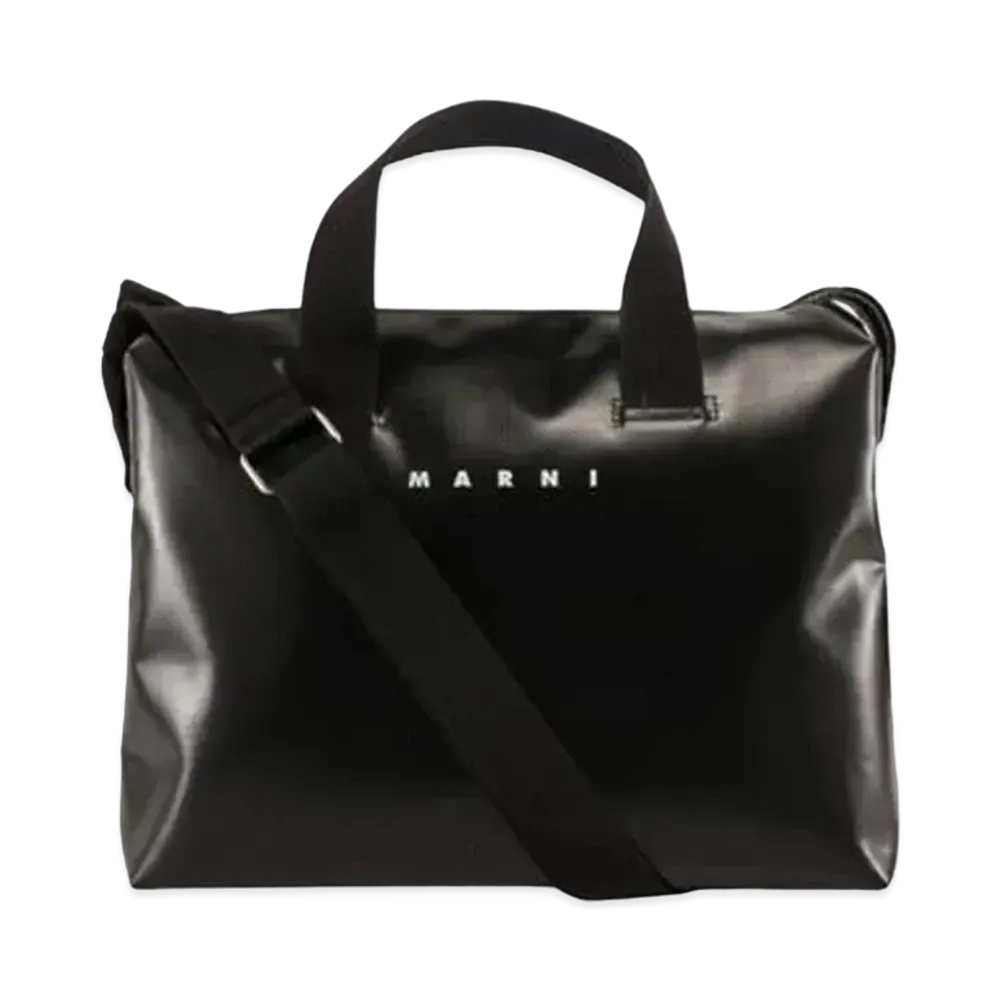 Marni Bi Coloured Black and Blue PVC TRIBECA Bag "Black/Blue"
