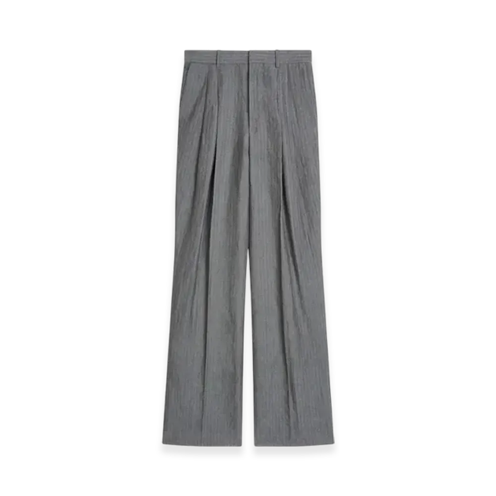 DRIES VAN NOTEN Linen Straight Pants "Raf"