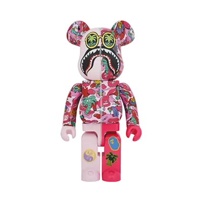 Bearbrick Steven Harrington X BAPE(R) SHARK PINK 1000%