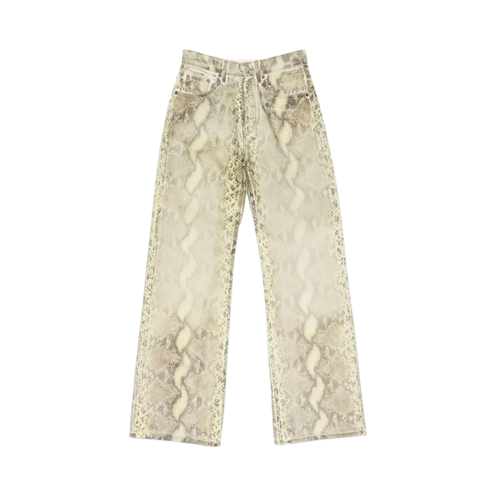 Acne Studios Printed Denim Trousers "Python"