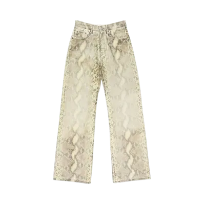 Acne Studios Printed Denim Trousers "Python"