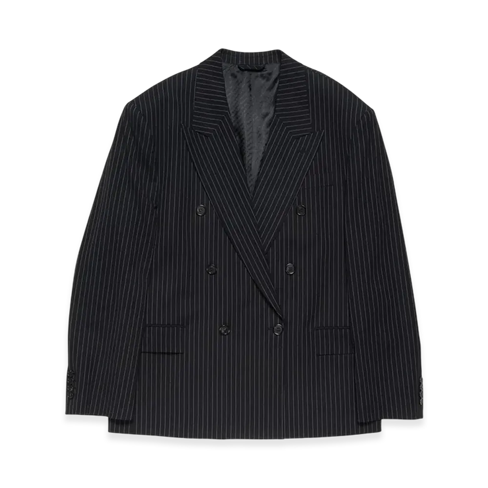 Acne Studios Double Breasted Suit Jacket "Navy White"