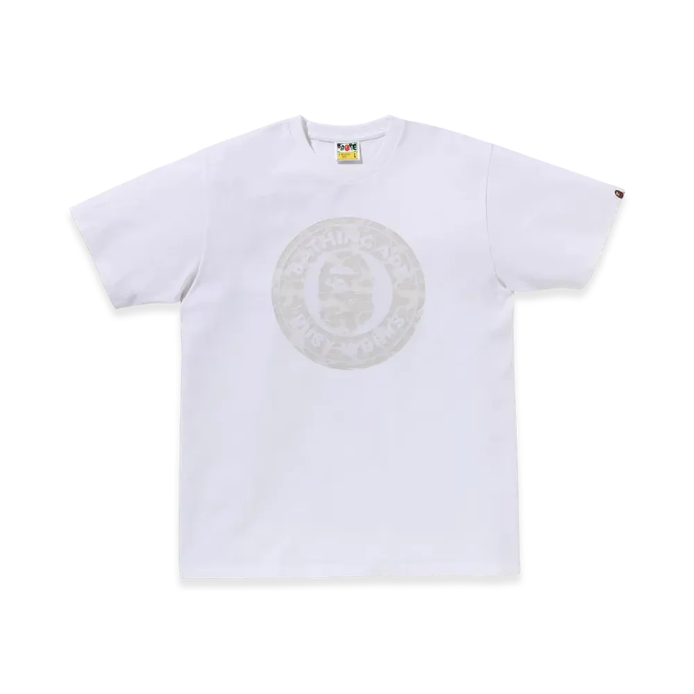 A BATHING APE Umeda Solid Camo Busy Works Tee "White"