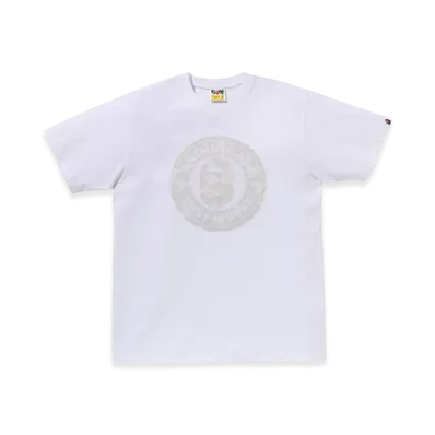 A BATHING APE Umeda Solid Camo Busy Works Tee "White"