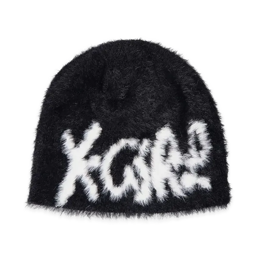 X-Girl Women's Signature Logo Shaggy Beanie "Black"