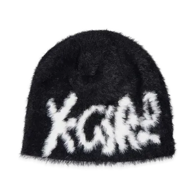X-Girl Women's Signature Logo Shaggy Beanie "Black"