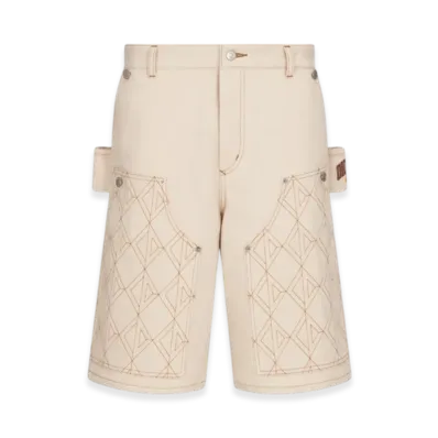 Dior x Denim Tears Dior Tears Carpenter Bermuda Shorts Cotton Denim "White"