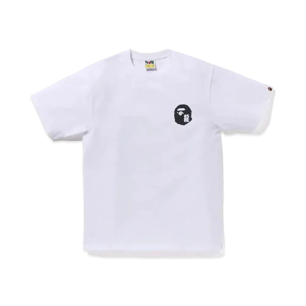 A BATHING APE Year Of Dragon Ape Face Tee "White"