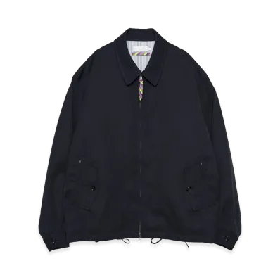 Graphpaper x is-ness Scale off Wool Harrington Jacket "Navy"