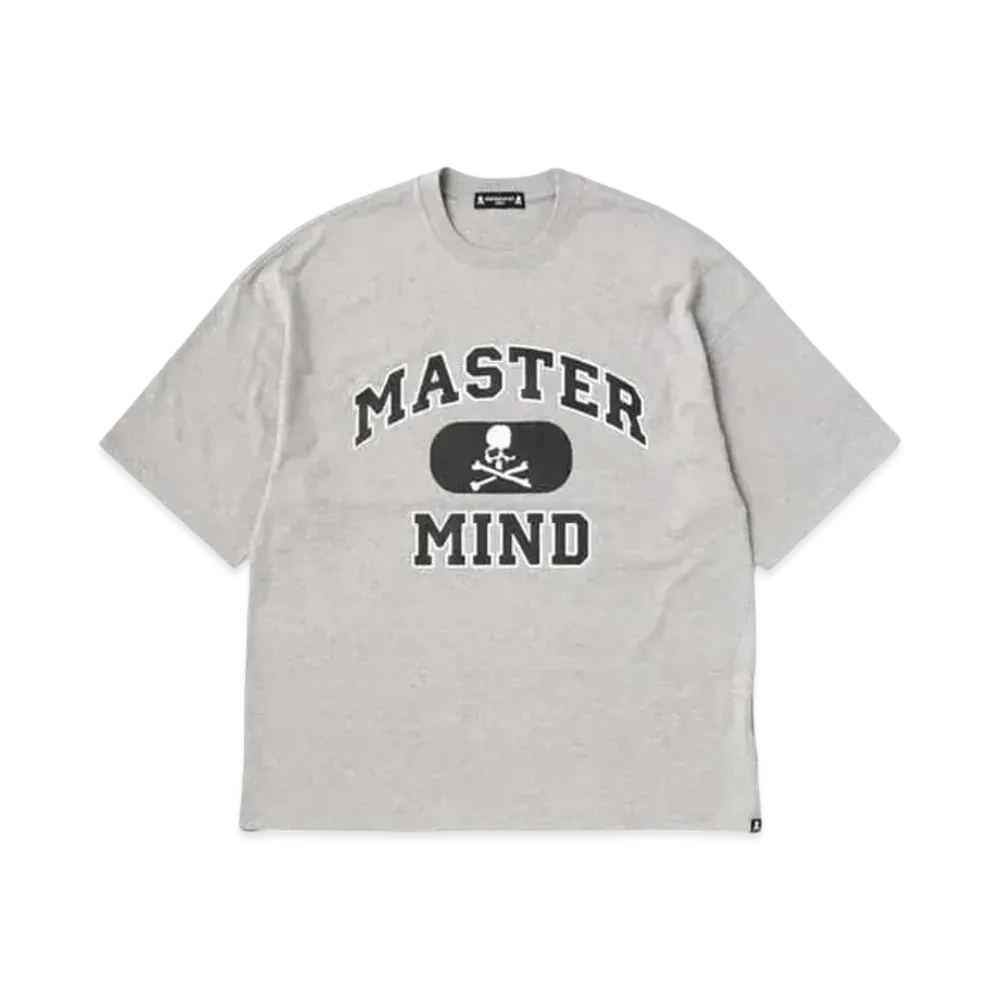 mastermind JAPAN Boxy College Tee "Top Gray"