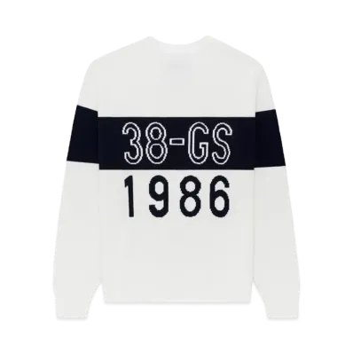 Aime Leon Dore 38-GS Offshore Knit Crewneck Sweater "White"