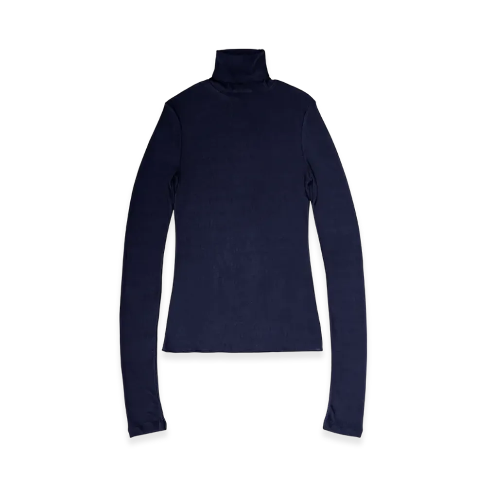 AMI PARIS Turtleneck Tshirt "Nightblue"