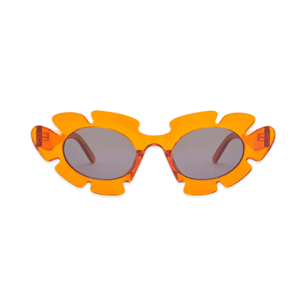 LOEWE Flower Sunglasses "Clear Orange"